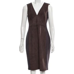 SALE! Halston Heritage | Mid-Length Dress | Brown